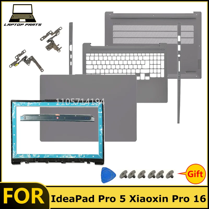 New For IdeaPad Pro 5 Xiaoxin Pro 16 16ARP8/IRH8/APH8 2023Laptop LCD Back Cover Bezel Palmrest Case Bottom Laptop Frames