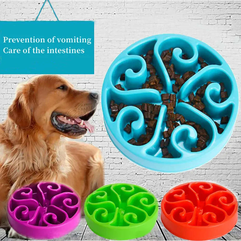 Slow Feeder-Schüssel für Hunde, lustig, rutschfest, schleppend, langsames Essen, Futternäpfe, umweltfreundlicher Hundenapf für große, mittelgroße und kleine Hunde, Welpen