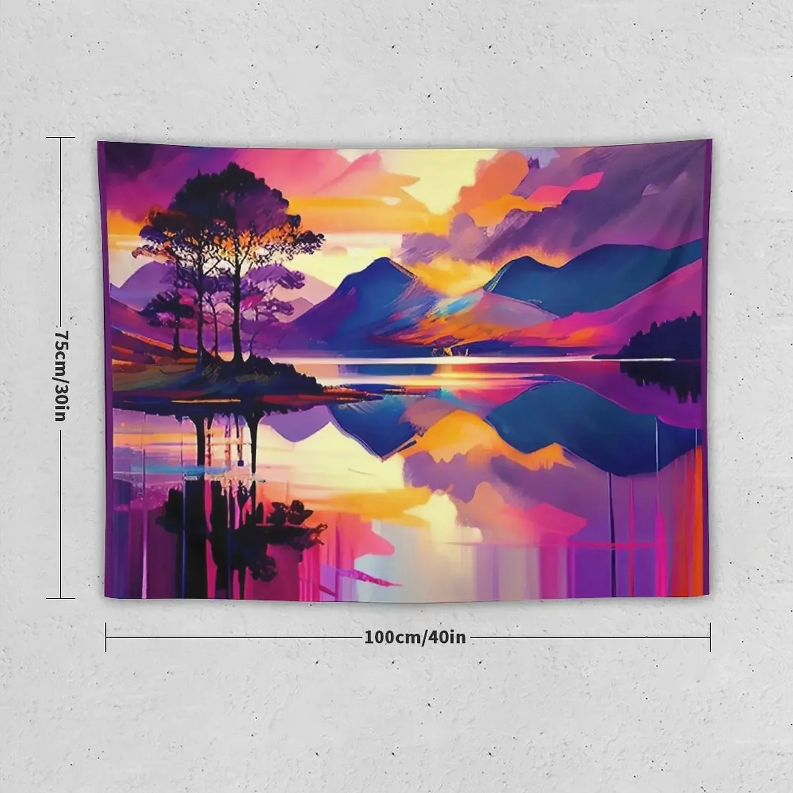 Scottish Highlands Sunset Surge Tapestry Cute Room Things Wall Decoration Tapestry