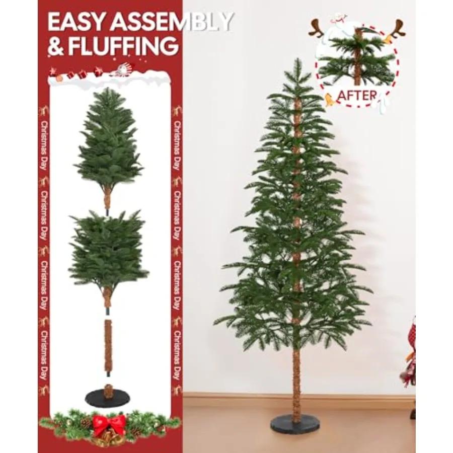 Sztuczna choinka o wysokości 180 cm, bez oświetlenia, z 641 zielonymi gałązkami PE, do dekoracji świątecznych wewnątrz i na zewnątrz, realistyczny wygląd na cały rok.