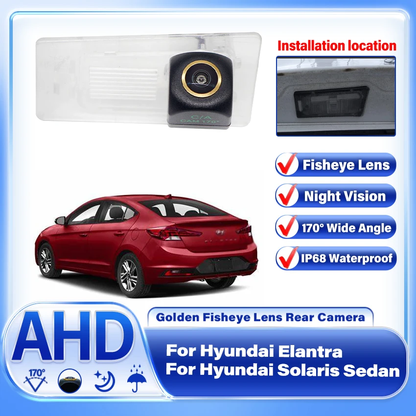 

170-градусная AHD CCD 1920x1080P специальная автомобильная камера заднего вида для Hyundai Solaris Sedan для Hyundai Elantra 2017 2018 2019 автомобиля