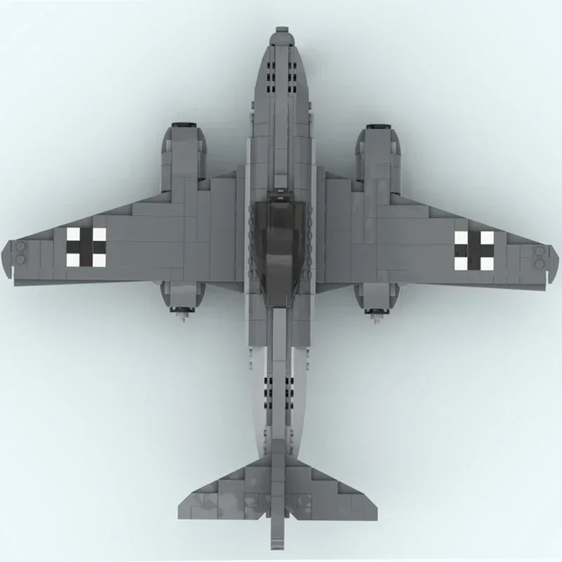 

Модель военного истребителя Moc, строительные кирпичи Messerschmitt-262 Schwalbe A-1, технологические блоки, подарок, рождественские игрушки, наборы «сделай сам», сборка