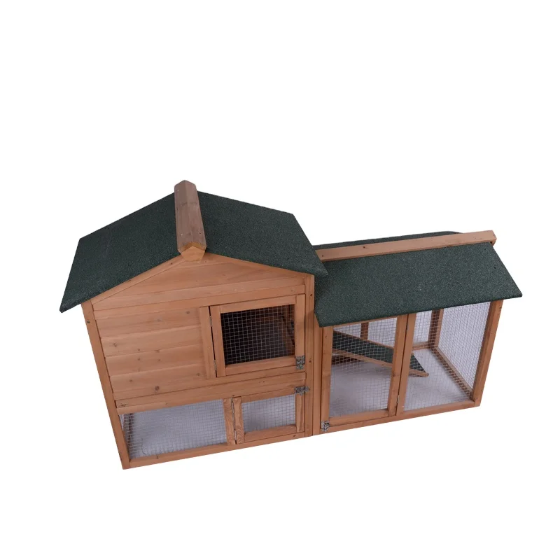 

Roomy animal poultry backyard wooden chicken coop