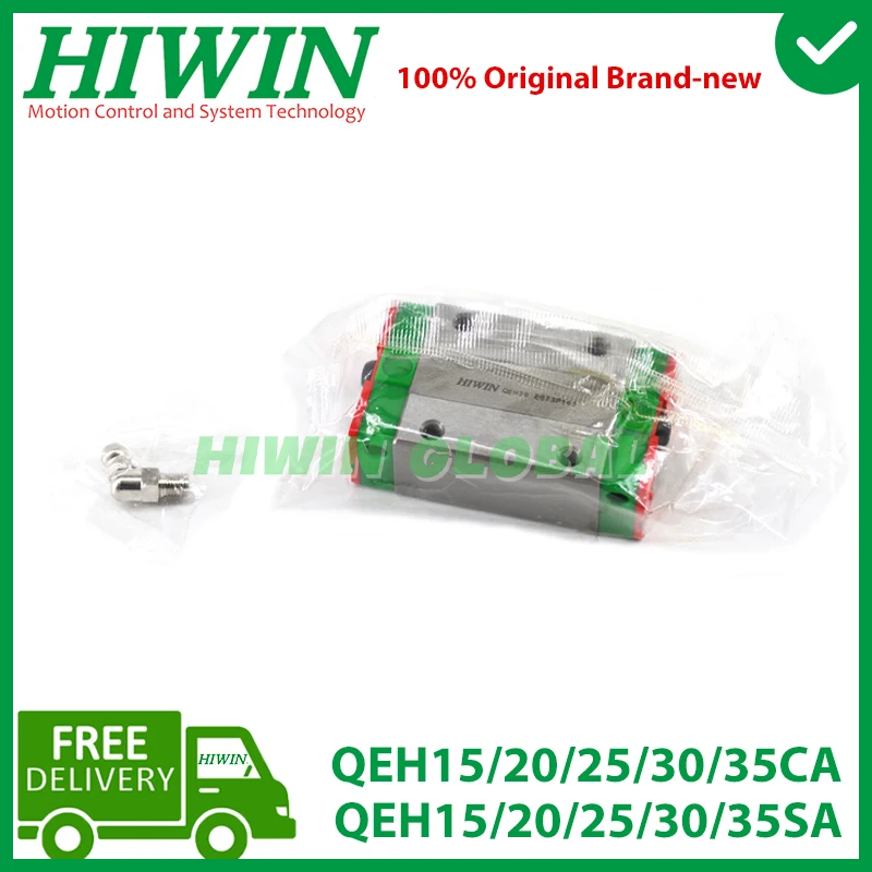 حقيقي HIWIN QE QEH15CA QEH20CA QEH25CA QEH30CA دليل خطي كتلة الشريحة QEH15SA QEH20SA QEH25SA QEH30SA دليل خطي السكك الحديدية CNC #3
