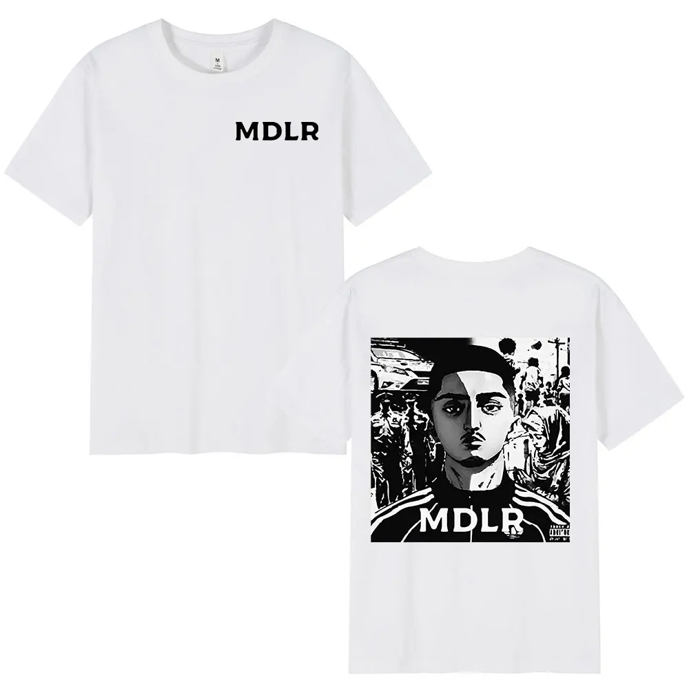 Rapper Morad MDLR Graphic Print T Shirt Fashion Hip Hop Street Short Sleeve T-shirts Men's Women High Quality Cotton Tee Shirt