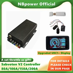 Controller Sabvoton(MQCON) V2 72V 80A 100A 150A 200A per motore elettrico per bicicletta elettrica 3000W-12000W con nuovo UKC1+ Bluetooth