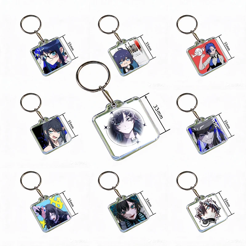 Ado Anime Acrylic Keychain Handmade Hanging Ornaments for Clothes Backpack Decoration Jewelry Accessories Gifts with Friends