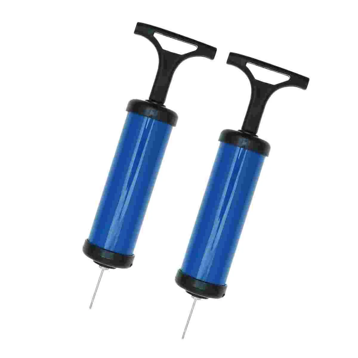 2Pcs Soccer Inflator Aerate Football Ball Pump with Needle Gasing Basketball Encourage Volleyball Bulging Gas Aeration Bucket (R