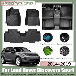 LHD Car Floor Mats for Land Rover Discovery Sport L550 2014-2019 2015 2016 TPE Car Waterproof Foot Pads Custom Liner Accessories