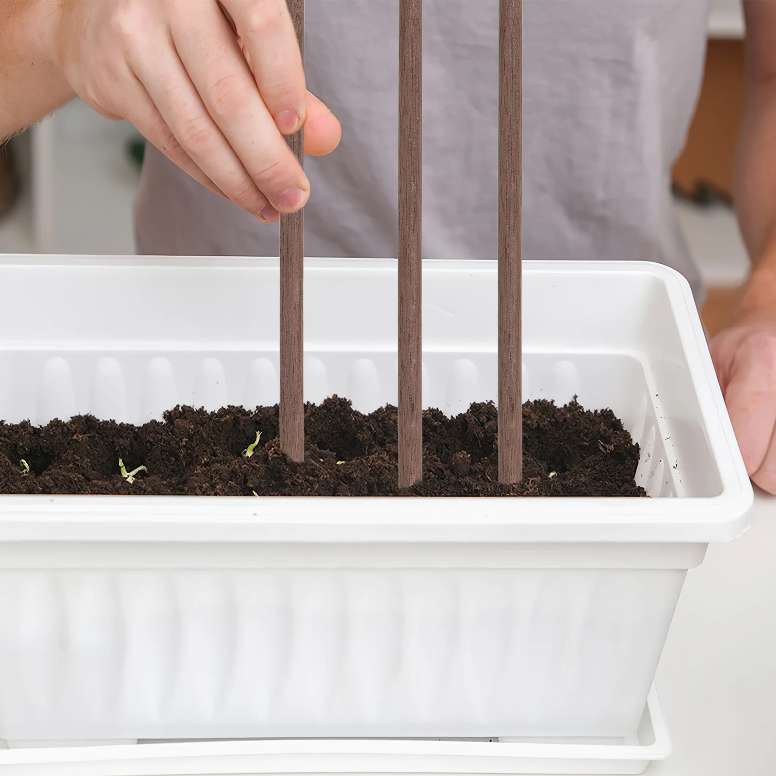 

24 pcs Black Walnut Wood Sticks For Crafts Unfinished Wooden Dowels Smooth Round Craft Strips Diy Decoration Making Handicraft