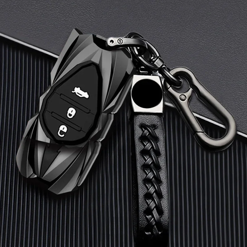 

Zinc Alloy Car Key Case Cover Shell For Chery Tiggo 8 Arrizo 5 7 Pro EQ7 5x 3x Tiggo 7 Pro 2020 Gx Keychain Holder Accessories