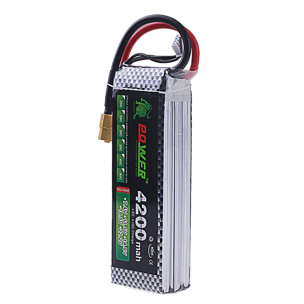 14.8V RC LiPo Battery 4S 1500mAh 2200mAh 2700mAh 3000mAh 4200mAh 5200mAh 6000mAh 6500mAh 9800mAh 10400mAh Do RC Drone Car Spare