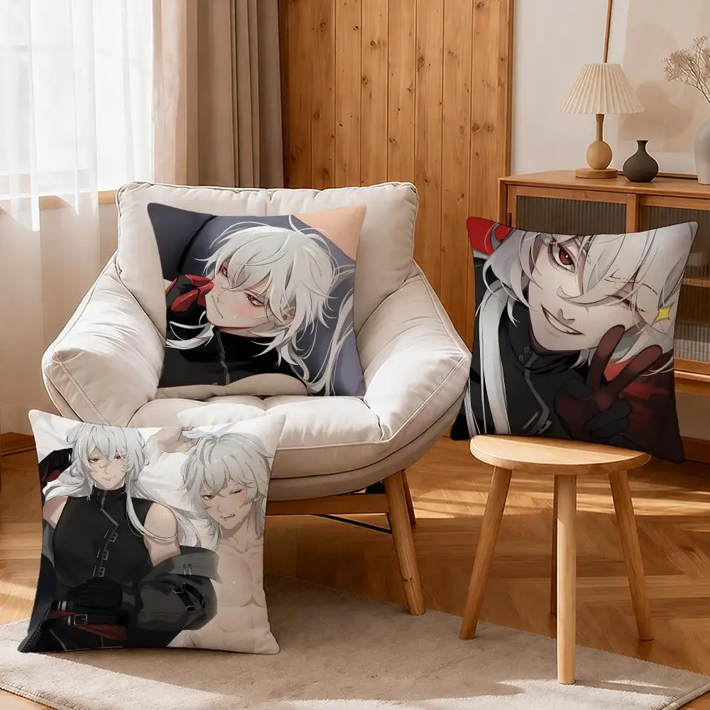 Game Date with Hot Death Cushion Cover Linen Anti-Mite Antibacterial Cushion Cover Invisible Zipper Sofa Decor