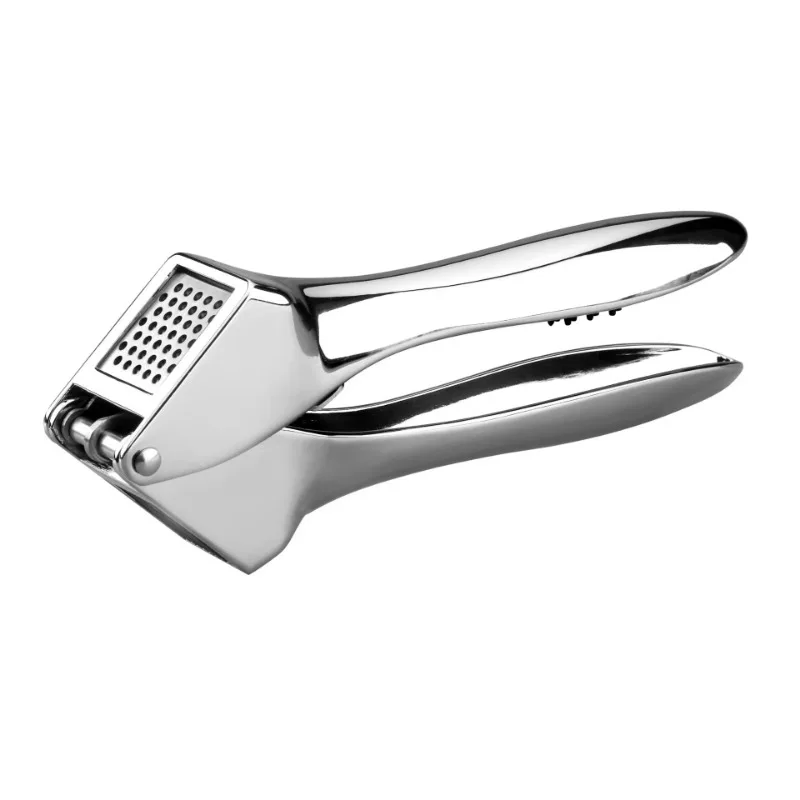 Manual Garlic Press Stainless Steel Kitchen Tool with Easy Cleaning