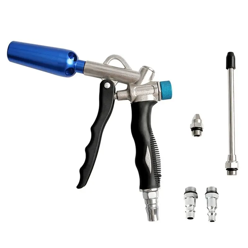 Air Dust Cleaning Gun High Flow Air Blow Gun With Adjustable Three Air Nozzle Blower Venturi Nozzle Powerful Functionality