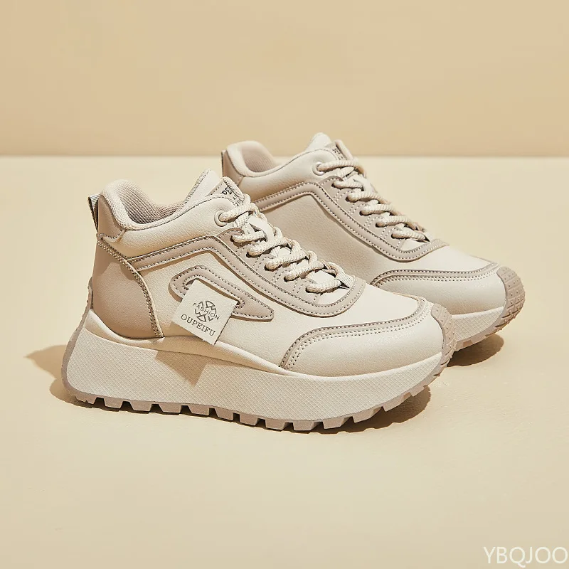 

Новая женская весенняя модная универсальная спортивная обувь для бега, повседневная удобная женская обувь с толстой подошвой и увеличенной высотой