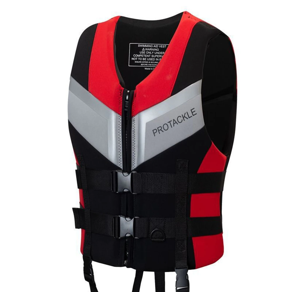 

Neoprene Life Vest Lightweight Adults Life Jackets Safety Buckle Swimming Boating Skiing Driving Vest Survival Suit for Surfing