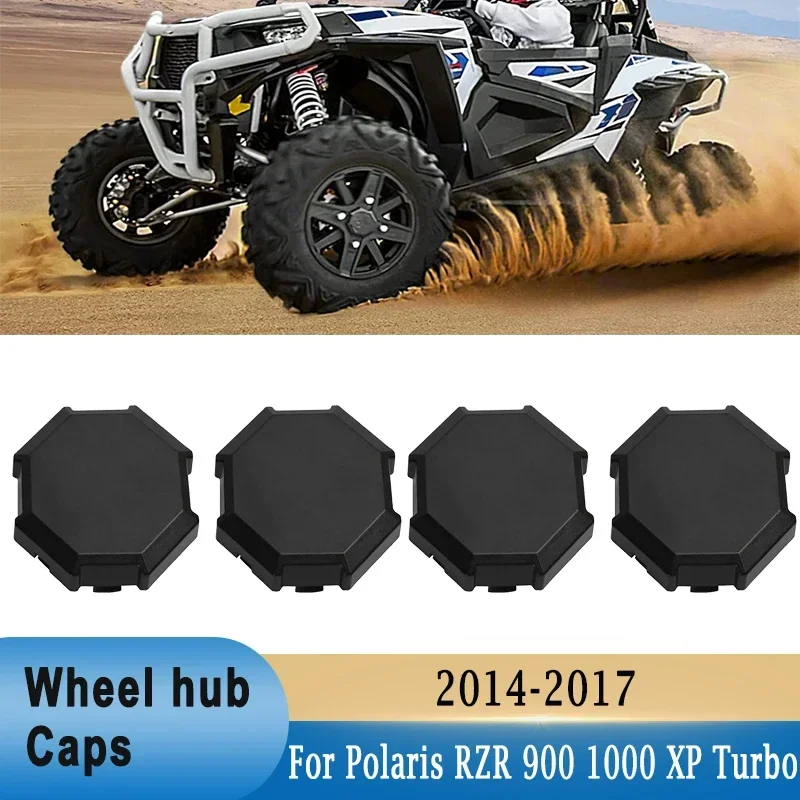 4PCS Wheel  Hub Caps For Polaris RZR 900 1000 XP Turbo 2014-2017 Wheel Hub Caps Middle Cover UTV Exterior Accessories 1522216655