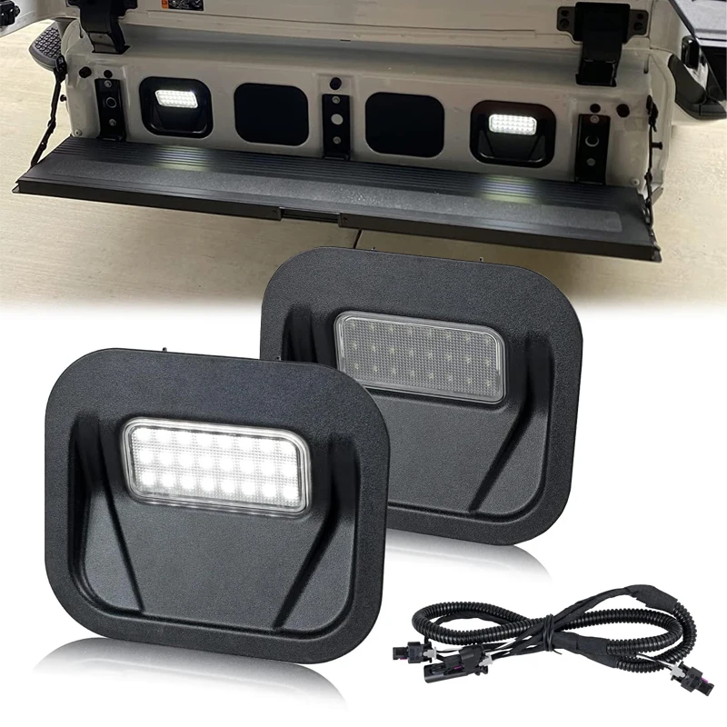 2 Luces LED Blancas para la Parte Trasera de la Camioneta, Luces de Escalón Trasero Multipro para GMC Sierra 1500 2019-2021 y Sierra 2500HD 2020-2021 |   3500