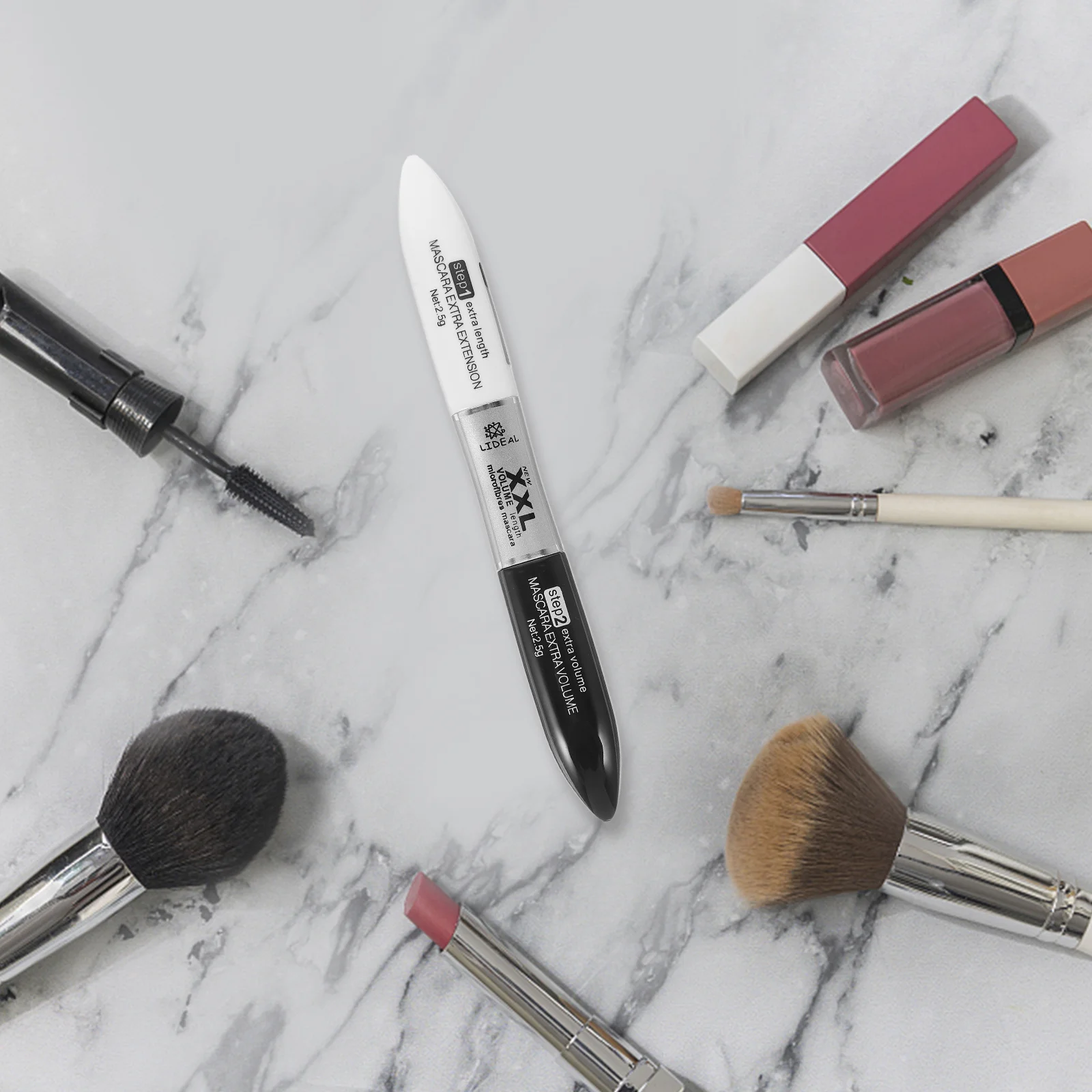 1 pz mascara in fibra di seta impermeabile doppia estremità arricciatura ispessimento estensione ciglia crema per trucco occhi a lunga durata per le donne