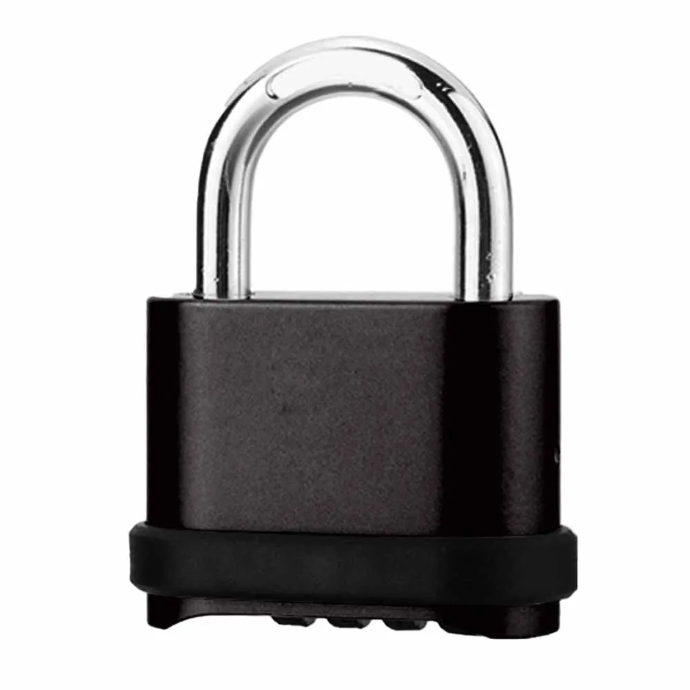 Black Combination Lock Heavy-duty Outdoor Combination Lock Anti-cut Lock Anti-Cut Lock Robust Material Double-Bolt Design