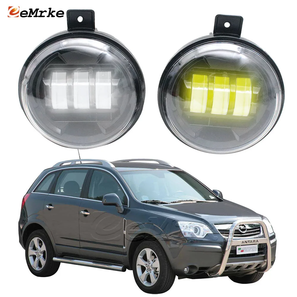 2-pcs Led Fog Light Assembly 24W Car PTF DRL Daytime Running Lights for Opel Antara I Daewoo Winstorm MaXX Holden Captiva MaXX