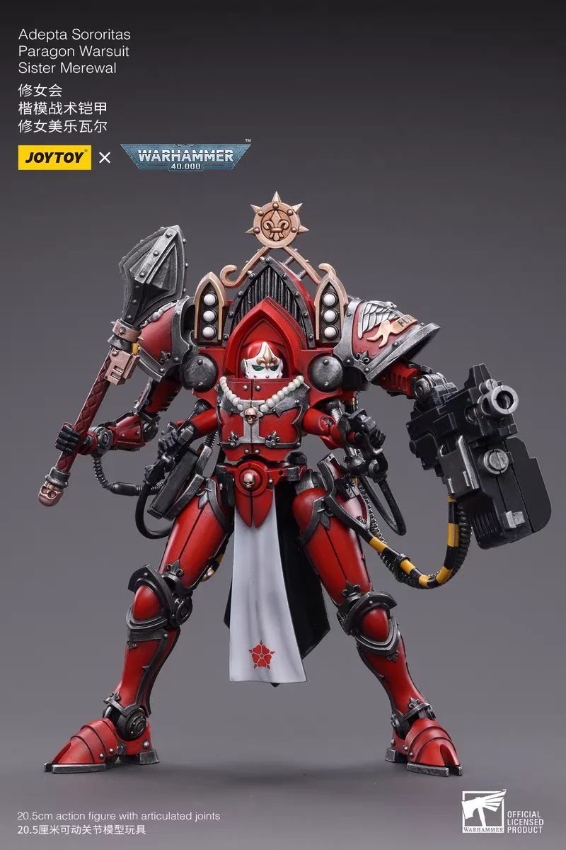 【Originale】JOYTOY Warhammer 40K 1/18 Action Figure Adepta Sororitas Ordine del Argent Shroud Paragon Warsuit Merewal & Collaen