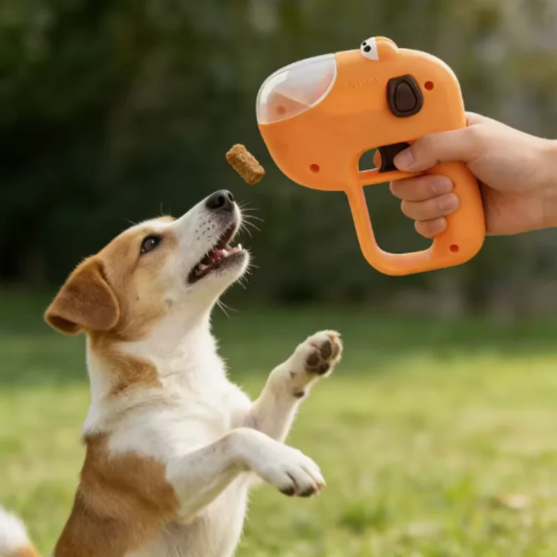 Automatic Pet Treat Launcher Dispenser for Dogs And Cats Snack Feeder Training Reward Toy Encourages Healthy Activity