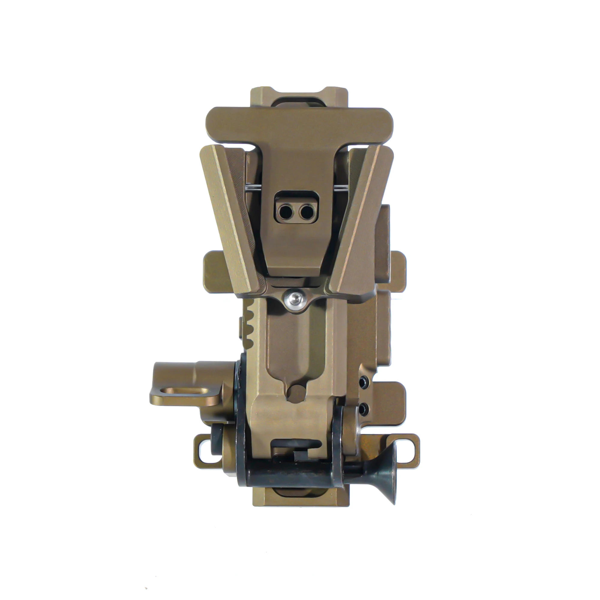 Spec Optics Alpha NVG Helmet Mount Arm Dovetail Night Vision Helmet Mount 7075-T6 Aluminum 75g Lightweight Stable Adjustable NVG Mount Skeletonized Helmet Mount
