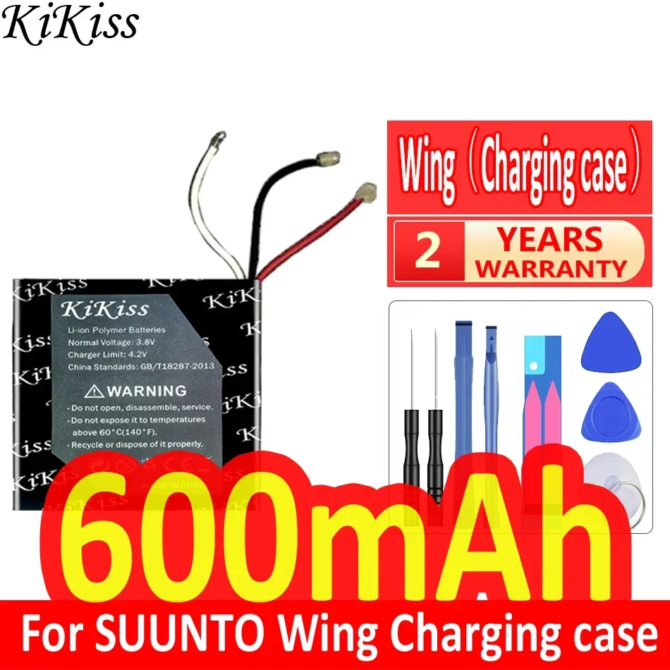 

260mah/600mah KiKiss Powerful Battery For SUUNTO Wing Bluetooth earphone Charging case