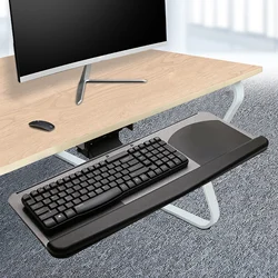 Étagère à clavier ergonomique réglable pour bureau à domicile, sous le bureau