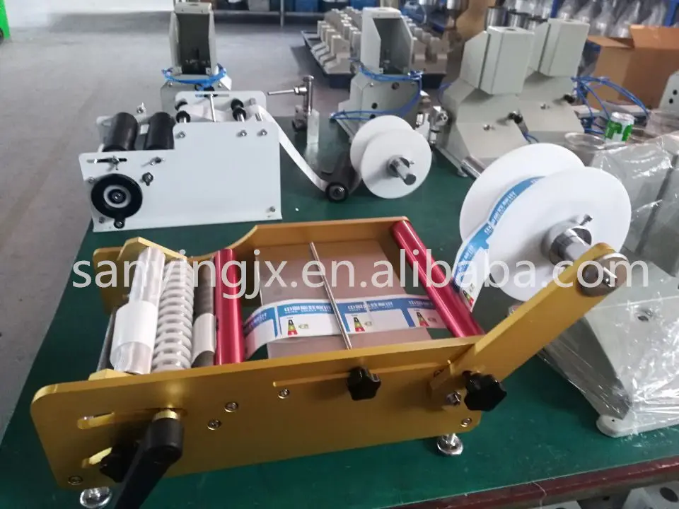 Simple Manual Labeling Machine, Adhesive Sticker Jar Round Bottle Labeler