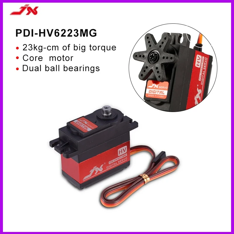 

Сервопривод JX PDI-HV6223MG 8,4 В 23 кг 0,16 сек, цифровой стандартный сервопривод с металлической шестерней для радиоуправляемых автомобилей, роботов, самолетов, деталей