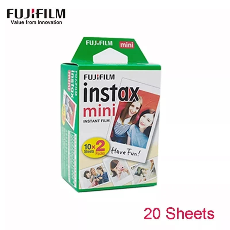 Fujifilm Instax Mini 20 Sheets White Film Photo Paper Snapshot Album Instant Print for Fujifilm Instax Mini 7s/8/25/70/90/9/11