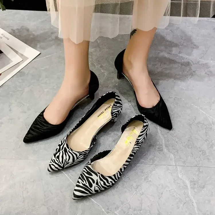 Simple Style High Heels Women's Shoes Elegant Ladies High Heels with Mid Heels High Heels Everyday Dress Shoes High Heels