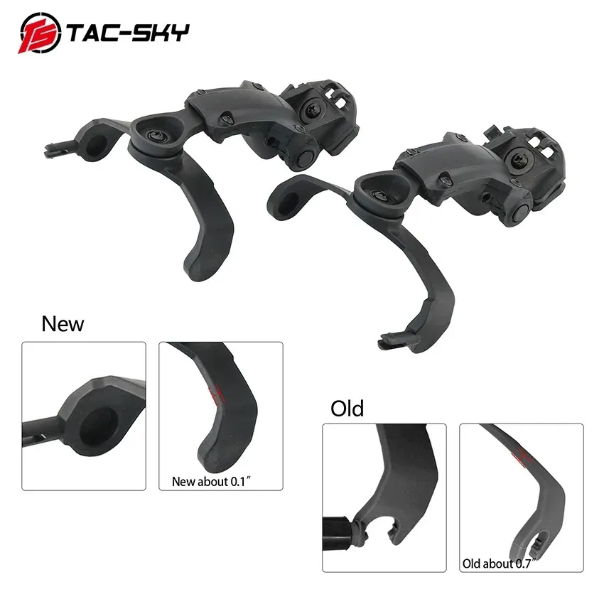 Adapter szyny hełmu do mocowania zestawu słuchawkowego TS TAC-SKY kompatybilny z C5/COMTAC III II wojskowym zestawem słuchawkowym do strzelania na szyny ARC/WENDY/MLOK