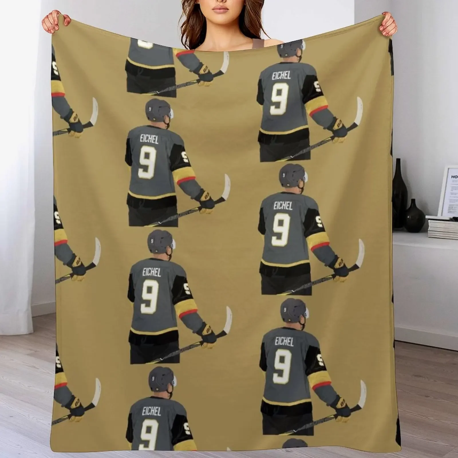 

Jack Eichel 9 Throw Blanket Fuzzy Plush Throw Blanket for Sofa Chair