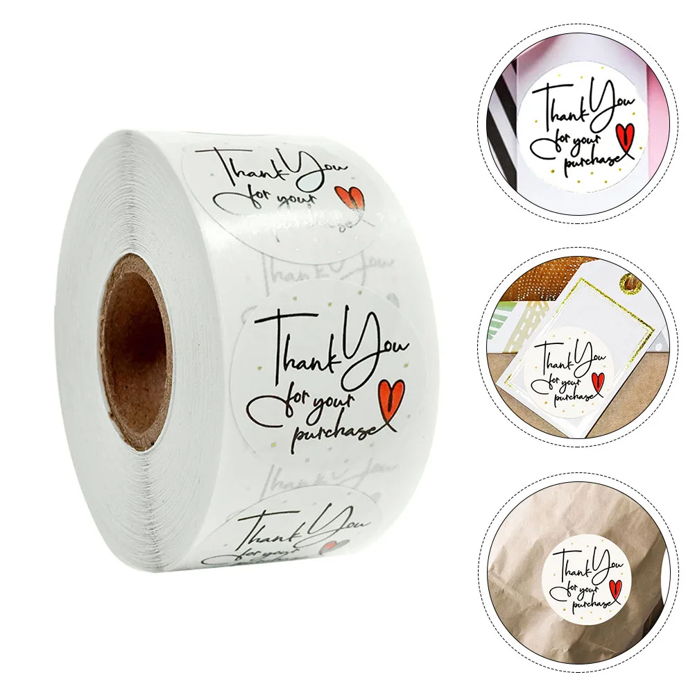 500 шт., бумажные праздничные подарочные этикетки, наклейки для декора, наклейки для ноутбука, мебельная упаковка, бирки, креативный дизайн с благословением, легко