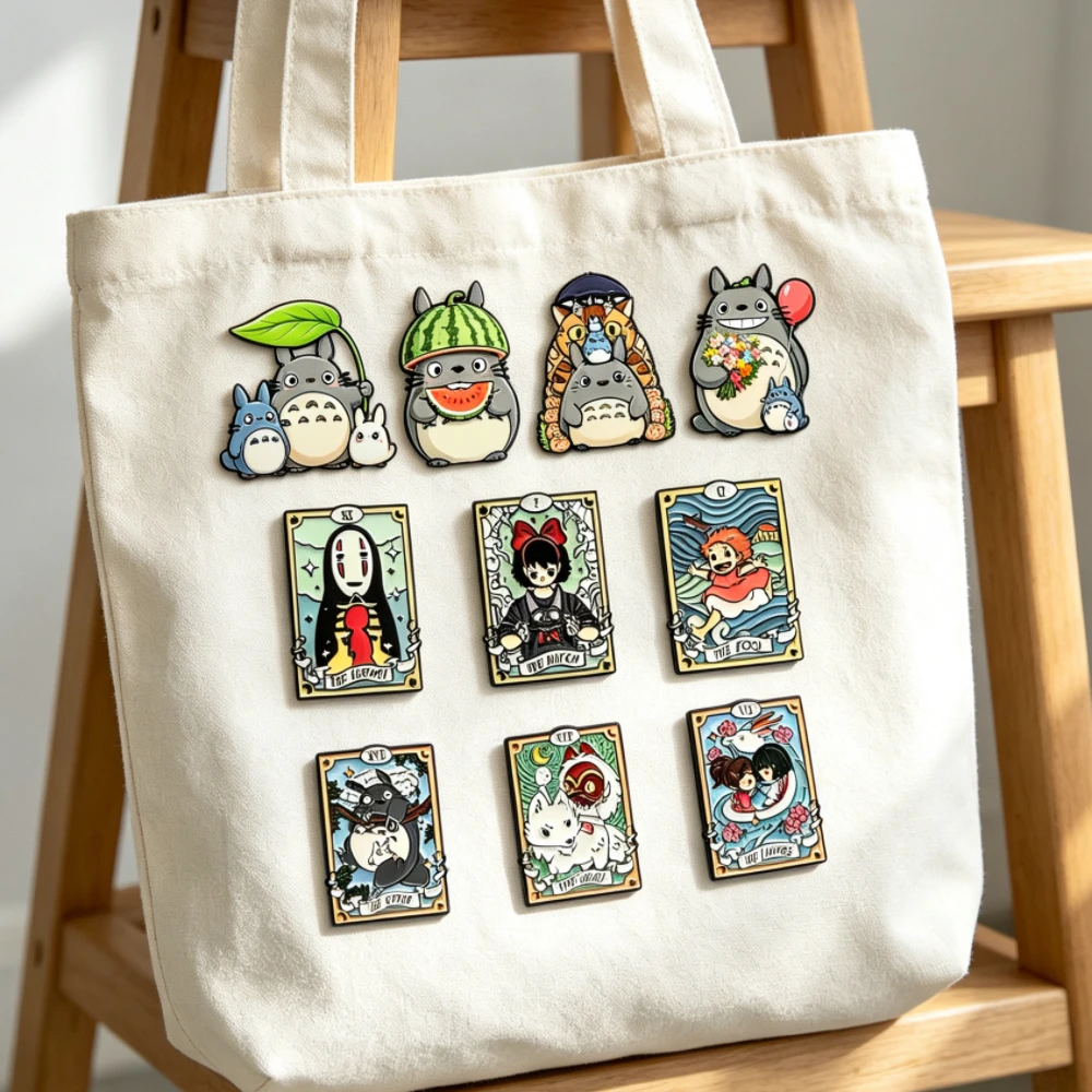 10-teiliges Anime-Katzen-Emaille-Pin-Set, Niedliche Cartoon-Manga-Broschen für Rucksack, Hut, Revers, Cosplay-Schmuck, Geschenk für Fans – Detail 2