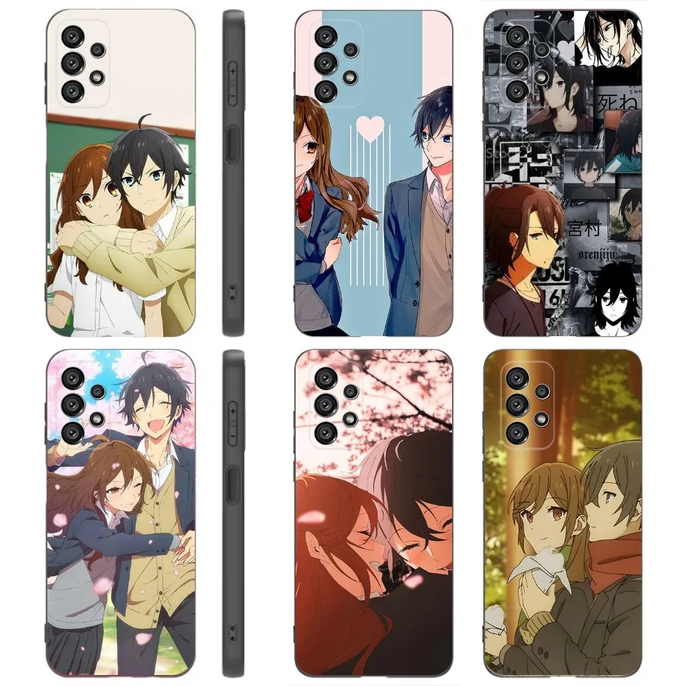 

Anime H-Horimiya Phone Case For Samsung Galaxy A91,A80,A73,A72 ,A71,A53A52,A32 ,A31A22,A21s,A20,Black Cover
