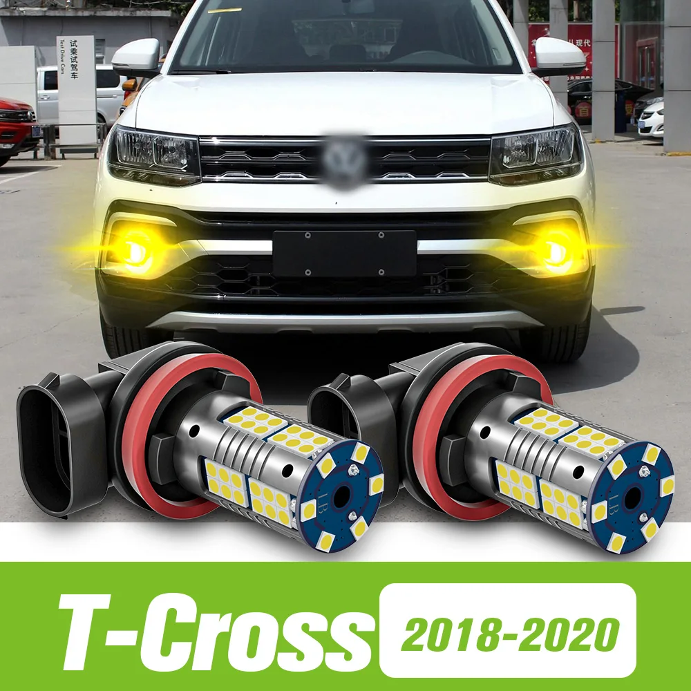 

2pcs For VW T-Cross T Cross LED Fog Light 2018 2019 2020 Accessories
