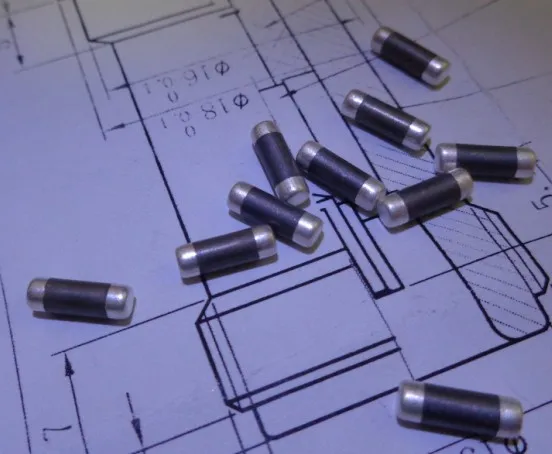 10pcs resistor de carga coaxial RF 3mm 50 ohm resistor de precisão RF carga micro-ondas