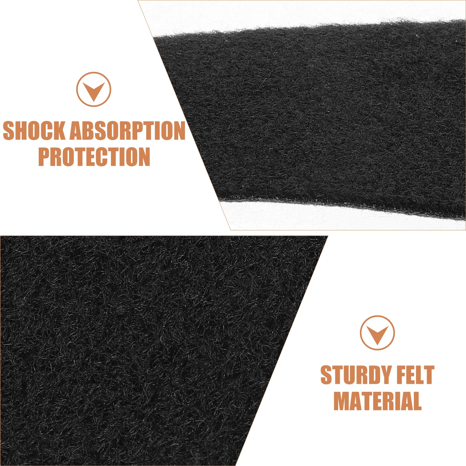 

10 Pairs Felt Insoles Black 26 5CM Long Warm Cushions Comfortable Pads Inserts Women Men Thickening Winter Care