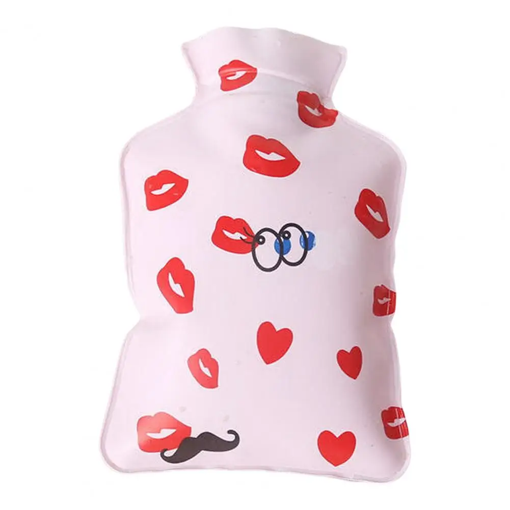 Warm Water Bag PVC Hot Water Bottle Safe Warm-keeping  Great Winter Morning Animal Bear Pattern Thermal Bag Hand Warmer