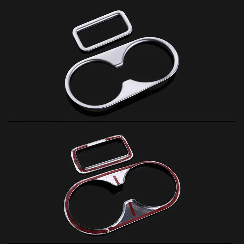 For Mazda CX-5 CX5 2012 - 2016 Car Accessories ABS Chrome Central Armrest Water Cup Holder Frame Decoration Cover Trim