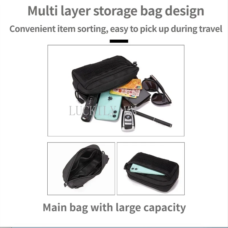 Nylon taktische Tasche im Freien Molle Taille Gürtel tasche Männer Telefon Tasche Camping Jagd taktische Hüft tasche edc Ausrüstung Geldbörsen