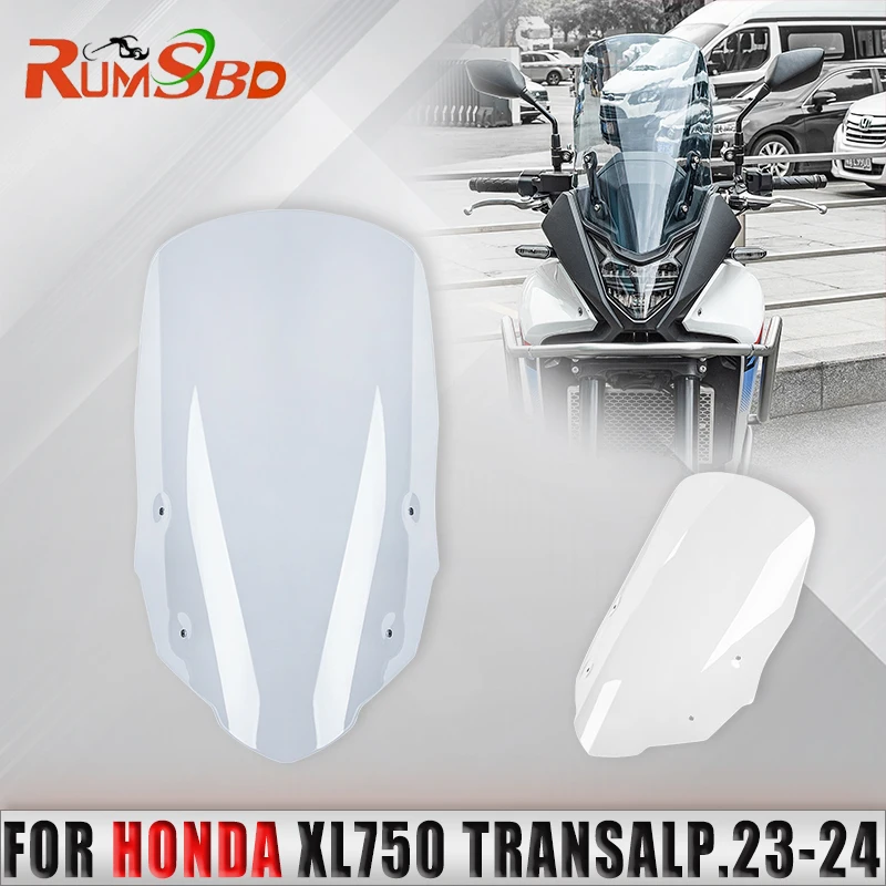 

Front Screen Windshield Windscreen For Honda XL750 Transalp 2023 2024 XL 750 TRANSALP Motorcycle Wind Guard Airflow Deflectors