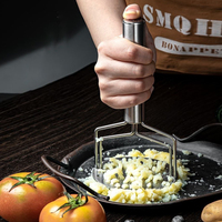 Manual Double Layer Stainless Steel Potato Press Kitchen Juicer Tool for Cooking