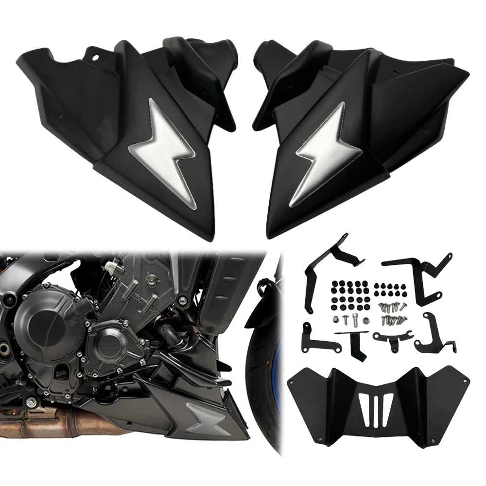 

Motorcycle Bellypan Fit for Yamaha FZ09 FZ-09 MT-09 MT 09 2021-2024 MT09 SP Belly Pan Lower Engine Spoiler Fairing Guards Cover