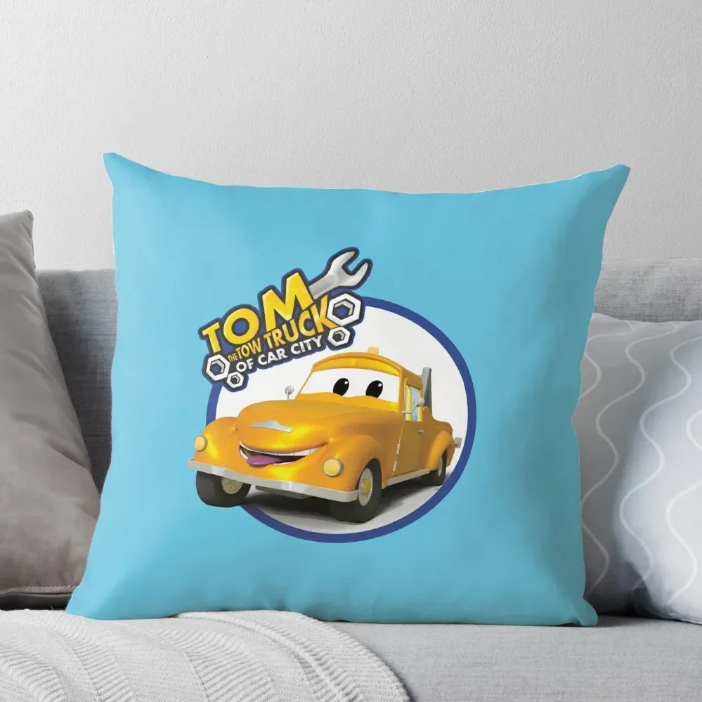 Tom the Tow Truck of Car City Throw Pillow Pillow Covers Decorative Pillow Cover pillowcase